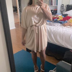 Casual champagne dress🧡 Size M